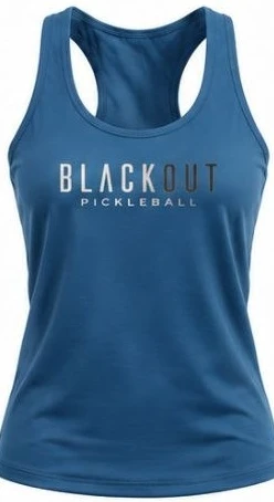 Steel Blue Women's Racerback Tank - angle 1 of 8